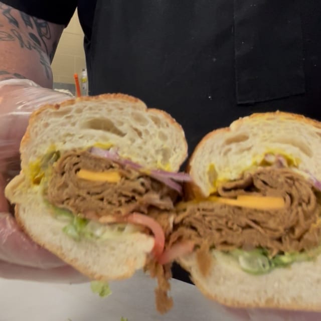 Happy Cow Deli Sandwich.